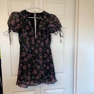 BRAND NEW: Floral Woven Orchid Dress
